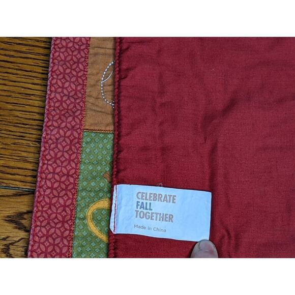 Fall Autumn Placemats Leaves Hot Chocolate Rectangular Cotton 17x13" - Picture 4 of 4